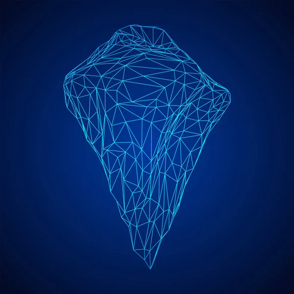 Iceberg ilustración moderna abstracta del negocio — Vector de stock