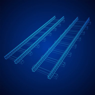 Demiryolu tel kafes örgü vektörü