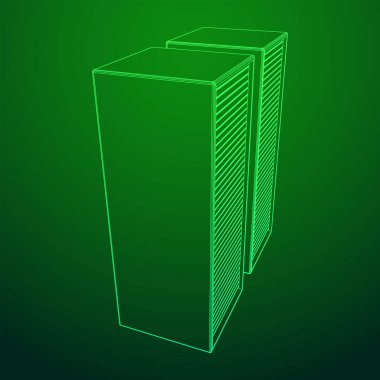 Veri merkezi. Donanım donanımı telekomünikasyon sunucusu.