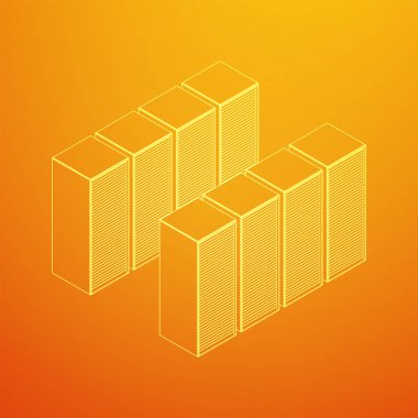 Veri merkezi. Donanım donanımı telekomünikasyon sunucusu.