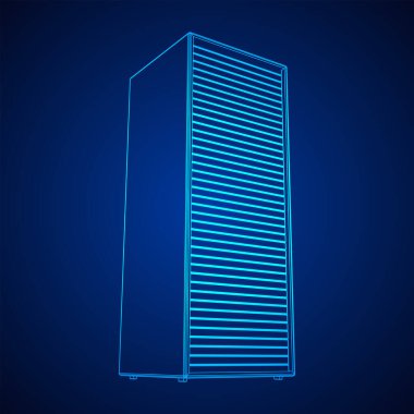 Veri merkezi. Donanım donanımı telekomünikasyon sunucusu.