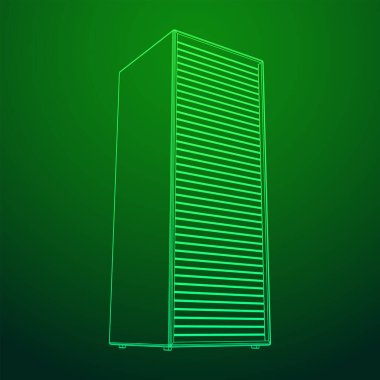 Veri merkezi. Donanım donanımı telekomünikasyon sunucusu.