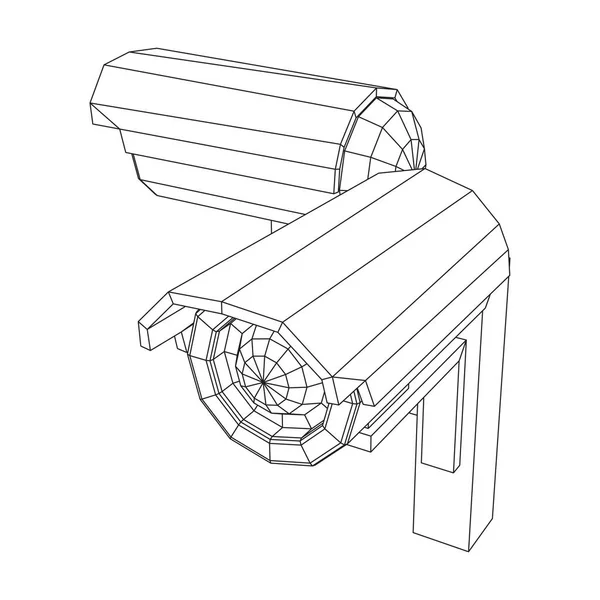 Moderne Videokameras. Webcam-Sichtbereich — Stockvektor