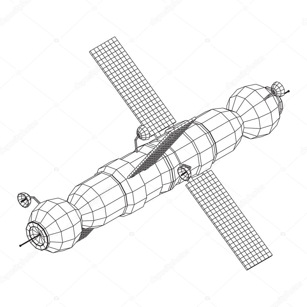 Space station communications satellite