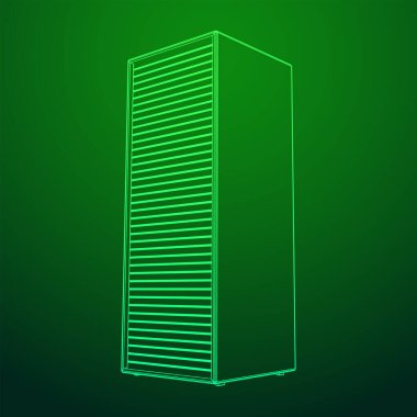 Veri merkezi. Donanım donanımı telekomünikasyon sunucusu.