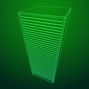 Veri merkezi. Donanım donanımı telekomünikasyon sunucusu.