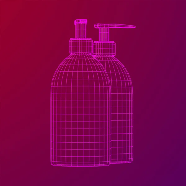 Mano desinfectante botella de alcohol para la higiene — Vector de stock