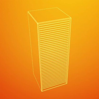 Veri merkezi. Donanım donanımı telekomünikasyon sunucusu.