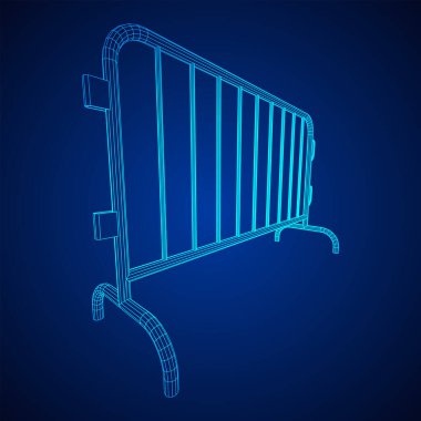 Polis isyan çiti. Vektör illüstrasyonu.