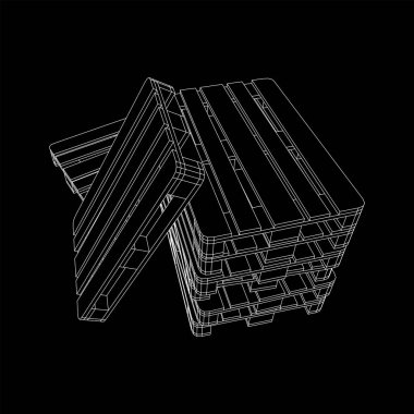 Depo için kargo paleti