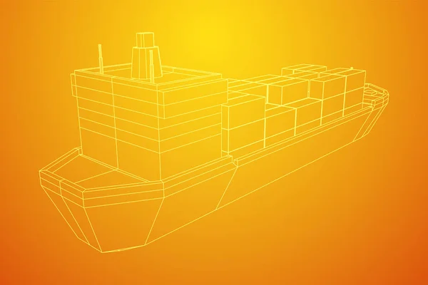 Tunga torrlastfartyg för bulkfartyg — Stock vektor