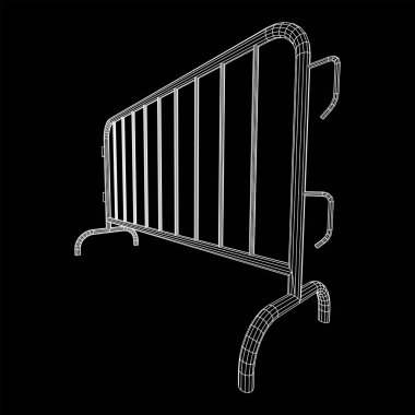 Polis isyan çiti. Vektör illüstrasyonu.