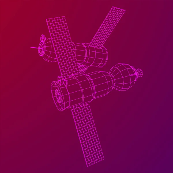 Δορυφόρος επικοινωνιών σταθμού — Διανυσματικό Αρχείο