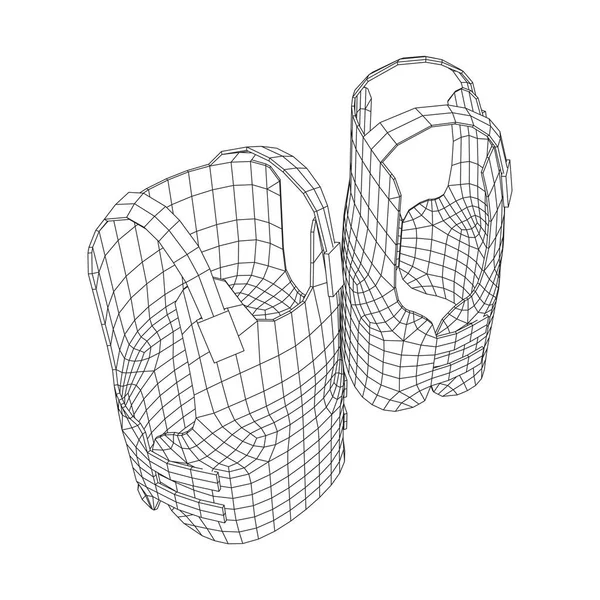 警察防弹背心或防弹背心 — 图库矢量图片
