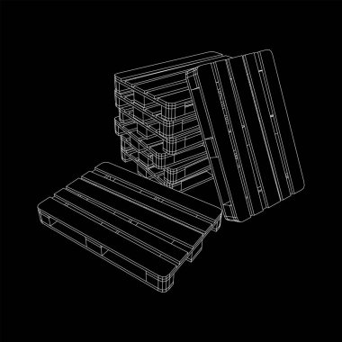 Depo için kargo paleti