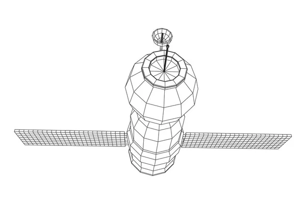 Estación espacial satélite de comunicaciones — Archivo Imágenes Vectoriales