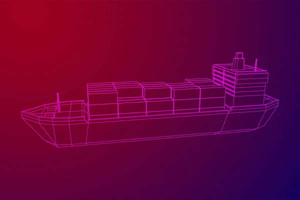 ばら積み貨物船の重量物船 — ストックベクタ