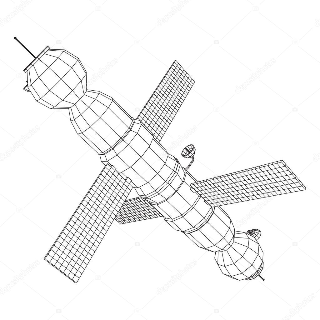 Space station communications satellite