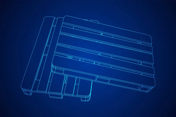 Pallet di carico per magazzino — Vettoriale Stock