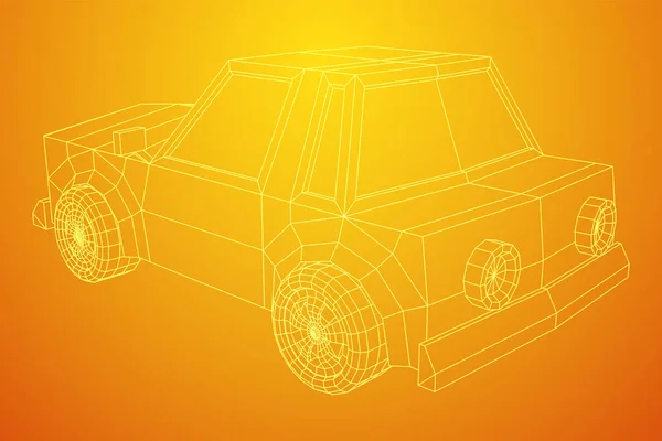 Voiture berline véhicule transport personnel — Image vectorielle