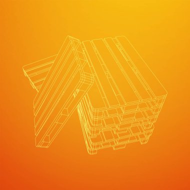 Depo için kargo paleti