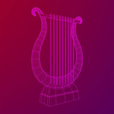 Antik lir ya da arp enstrümanı