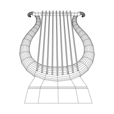 Antik lir ya da arp enstrümanı