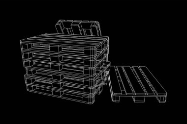 Depo için kargo paleti