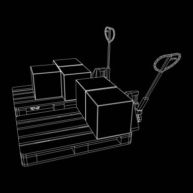 El paleti kaldırma. Elle kaldırma.