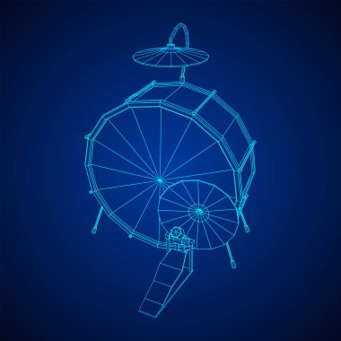 Müzik aletleri ayarlandı. Rock grubu davul takımı. Perküsyon müzik aleti