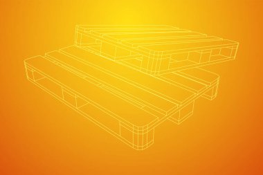 Depo için kargo paleti