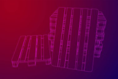 Depo için kargo paleti