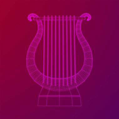 Antik lir ya da arp enstrümanı