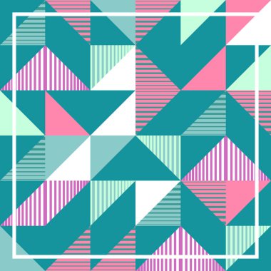 Punchy pastel sonbahar popüler sezon stil vektör çizim eps 10 ile sorunsuz trendy üçgen renkli soyut desen arka plan.