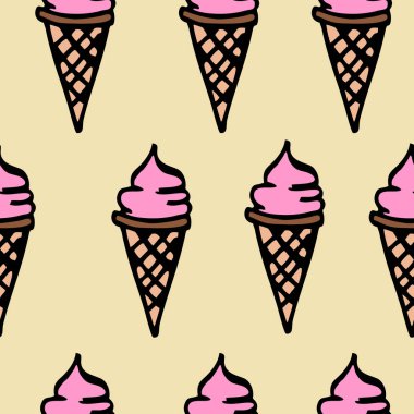 Dondurma pürüzsüz desen.