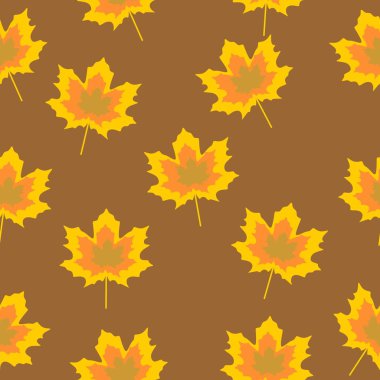 Elle çizilmiş çocukça stil sonbahar seamless modeli