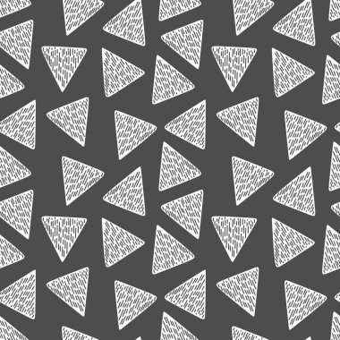 Trendy üçgen desen tek renkli renkli