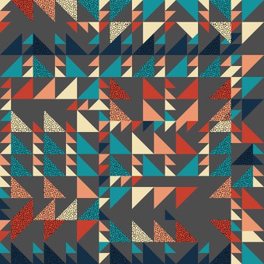 Sorunsuz üçgen desen arka plan ile geometrik doku memphis pastel trendy.