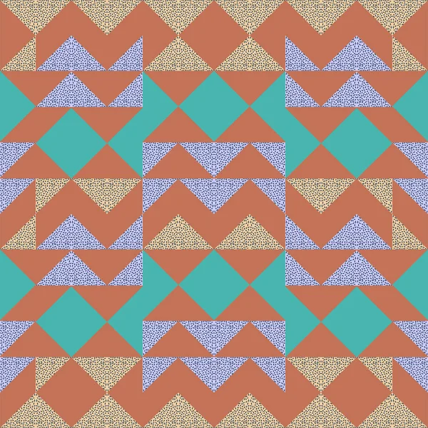 Inconsútil Patrón Abstracto Moda Triángulo Memphis Buen Diseño Para Bufanda — Vector de stock
