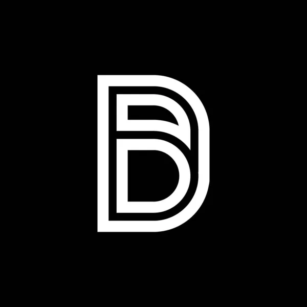 Logo Isolert Svart Bakgrunn – stockvektor
