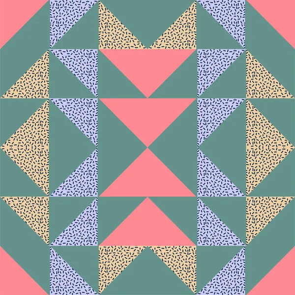 Безшовний Трикутник Абстрактний Геометричний Візерунок Фону — стоковий вектор