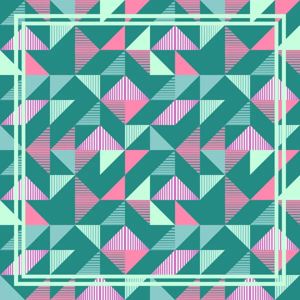 Безшовний Модний Трикутник Барвистий Абстрактний Візерунок Пуншним Пастельним Осіннім Популярним — стоковий вектор