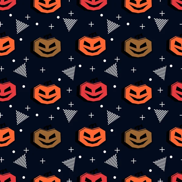 Naadloze Halloween Creatieve Patroon Met Grappige Ghost Voor Baby Kids — Stockvector