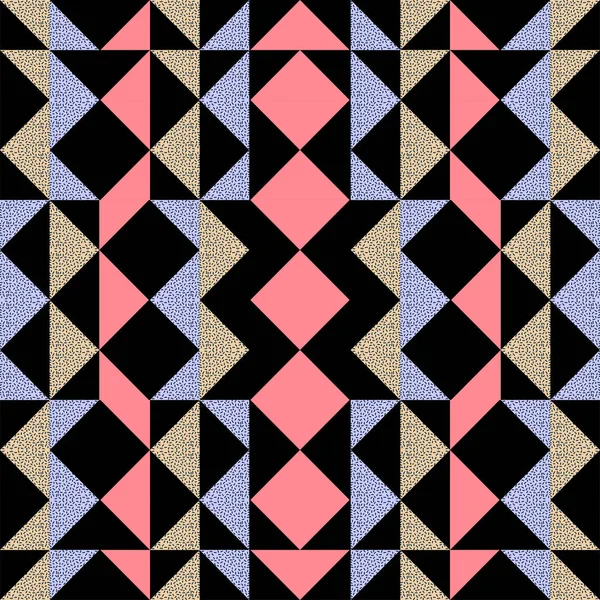 Бесшовный Модный Треугольный Абстрактный Рисунок Мемфиса Хороший Дизайн Шарфа Хиджаба — стоковый вектор