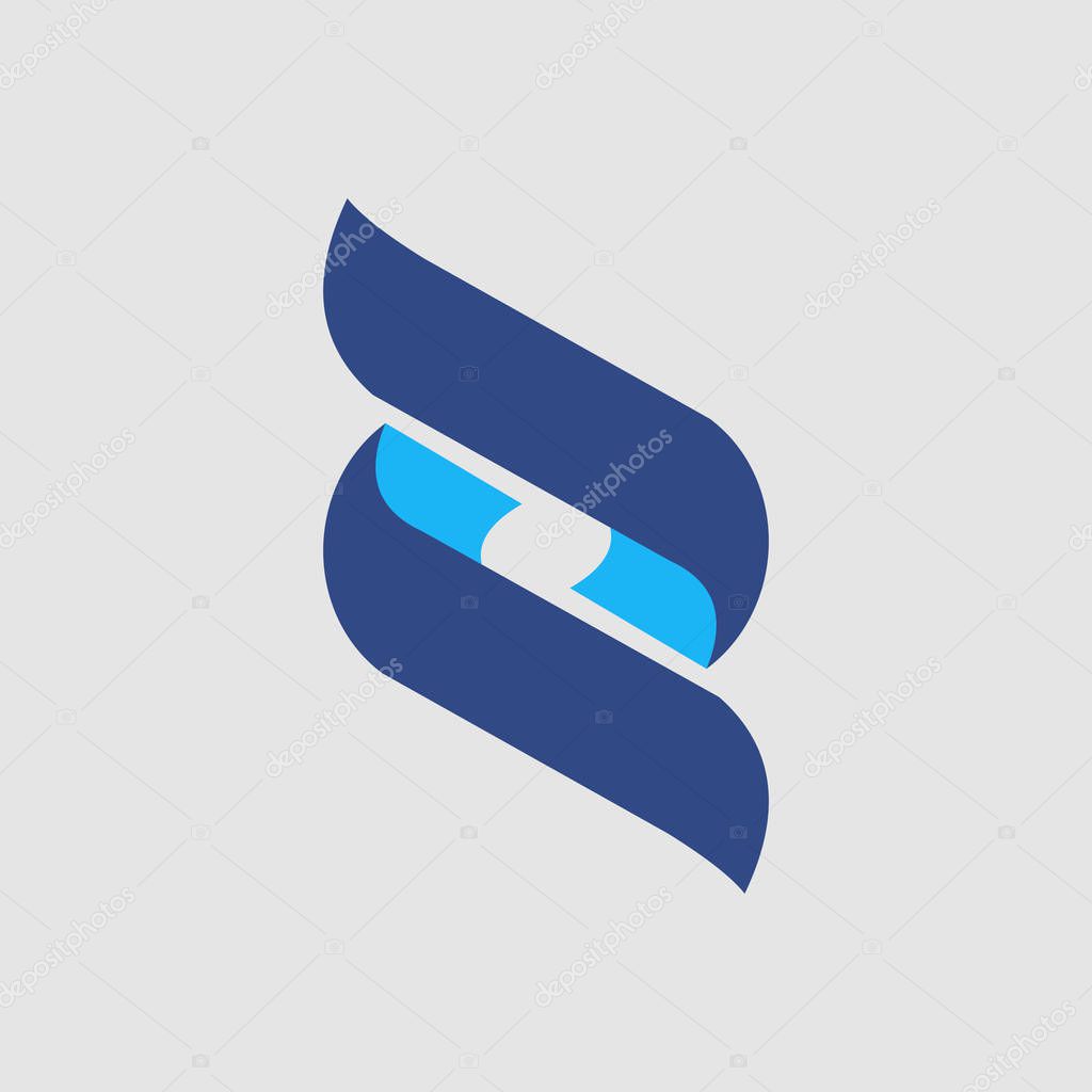 O logo DNA icon in blue colors