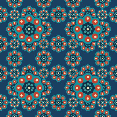 Güzel mandala desen İslam geometrik çiçek sorunsuz pastel renkler arka plan ile.