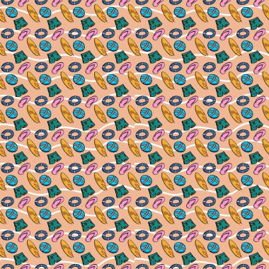 Sörf yaz Dikişsiz patten arka plan