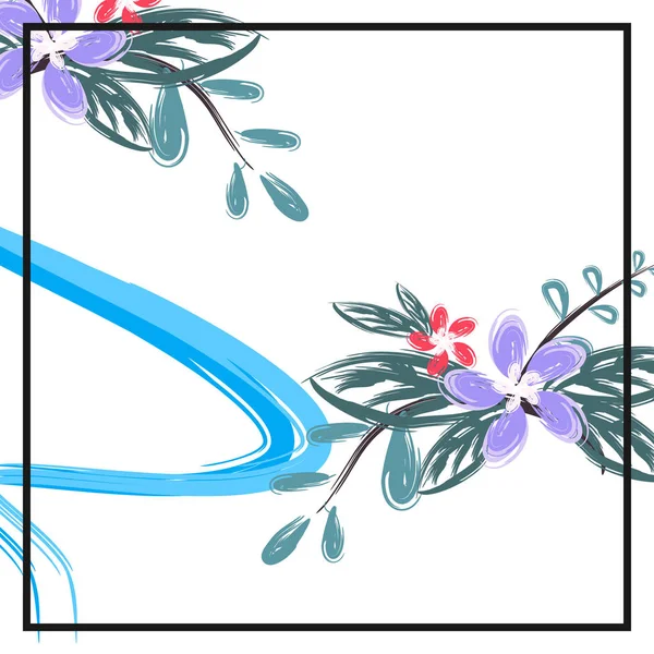 Простий Хіджаб Квітковим Орнаментом Квітковий Фон Стилі Природи Добре Підходить — стоковий вектор