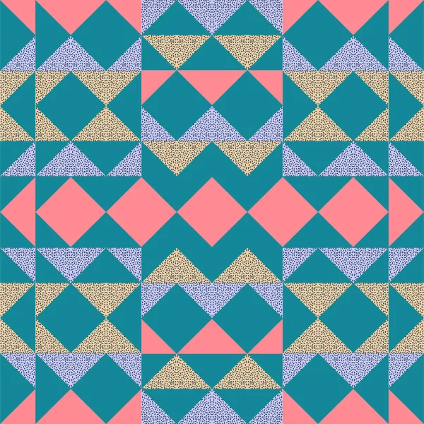 Безшовний Модний Трикутник Мемфіс Абстрактний Візерунок Хороший Дизайн Шарфа Хіджабу — стоковий вектор