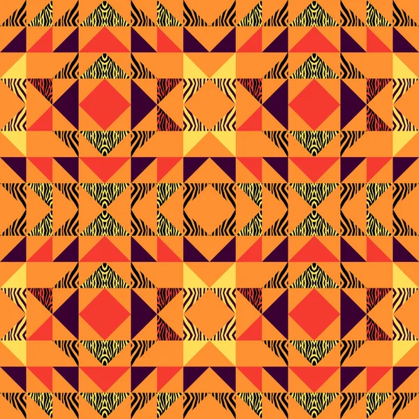Patrón Triángulo Sin Costuras Fondo Abstracto Con Textura Geométrica Memphis — Vector de stock